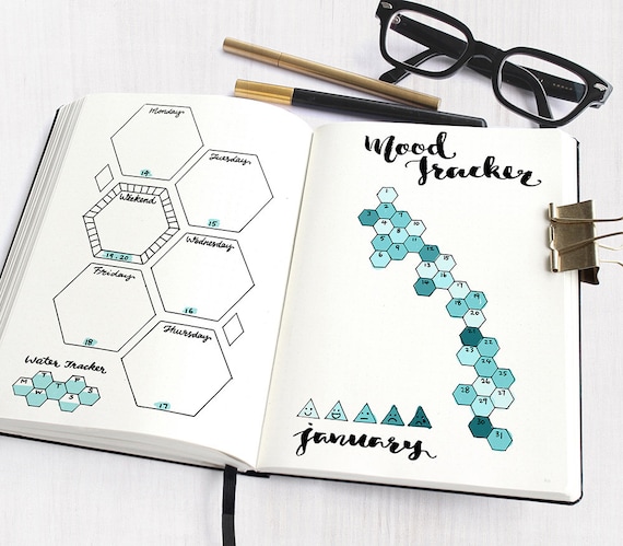 Hexagon Stencil-Journaling Basics-planner stencil, cookie Stencil (ava –  The Order of the Planner Stencils