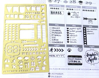 Planning Metal Stencil Bookmark | Erin Condren
