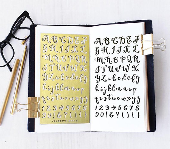 Uppercase Lettering Bullet Journal January Hand Lettering Capital