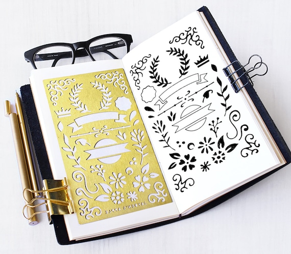 Fun Stencil Sheets to Prettify Your Planner & Bullet Journal
