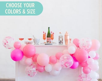 Custom Balloon Garland Kit - DIY Balloon Garland - Baby Shower Backdrop - CHOOSE Your Colors - Birthday Balloon Garland - Balloon Backdrop