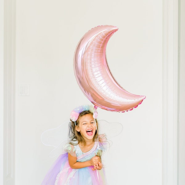 Crescent Moon Balloon, Space Party, Moon Party Decor , Two the Moon, Halloween Balloon, Kids Halloween, Halloween Party, Adult Halloween