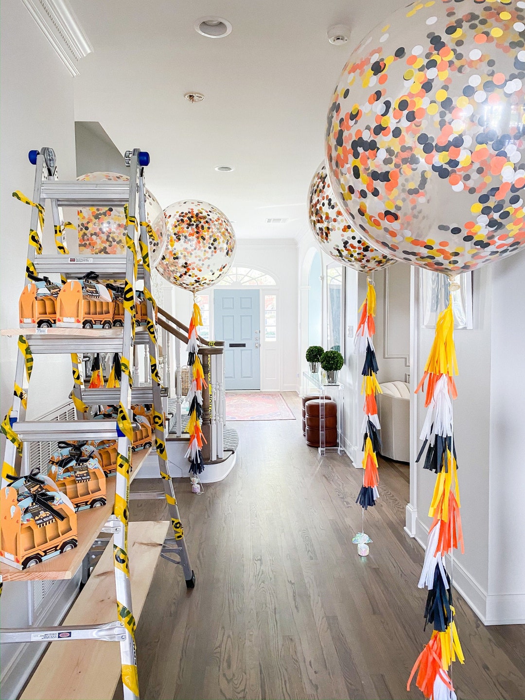 Construction Party Jumbo Confetti Balloon