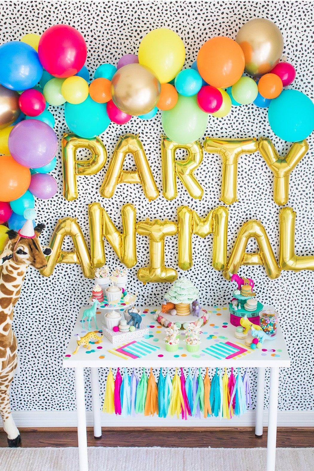Party Animal Letter Balloons - Party Animal Party Decor - Circus Party Decor - Zoo Party Decor Backdrop - Carnival Party Decor Backdrop