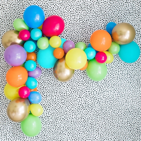 Party Animal Balloon Garland - Party Animal Party Decor - Bright Balloon Garland - Carnival Party Decor - DIY Balloon Garland Kit