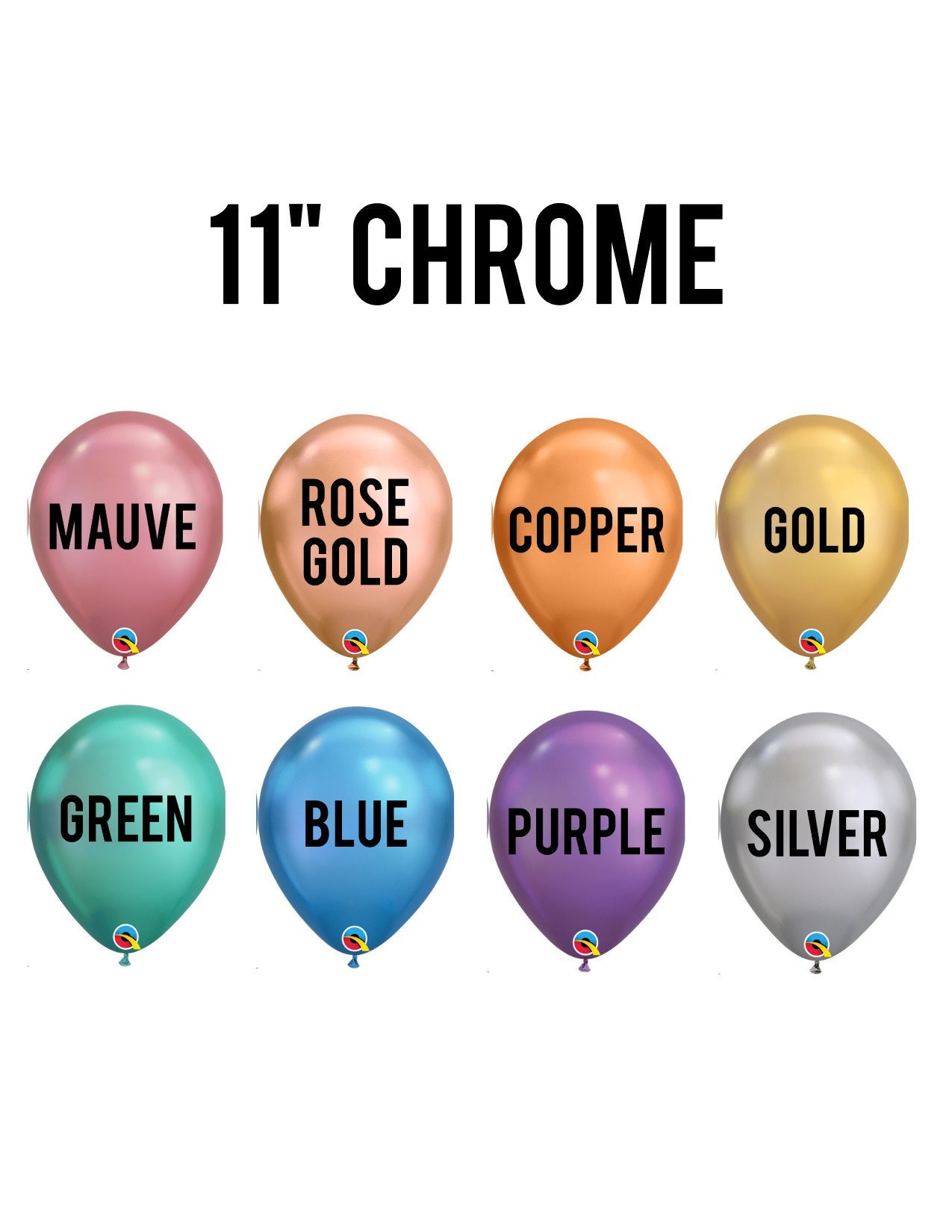 Chrome Balloons Metallic Balloons Shiny Latex Balloons Etsy