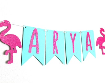 Custom Flamingo Banner - Personalized Flamingo Banner - Let's Flamingle Party Decor - Flamingo Party Decor - Flamingo Banner