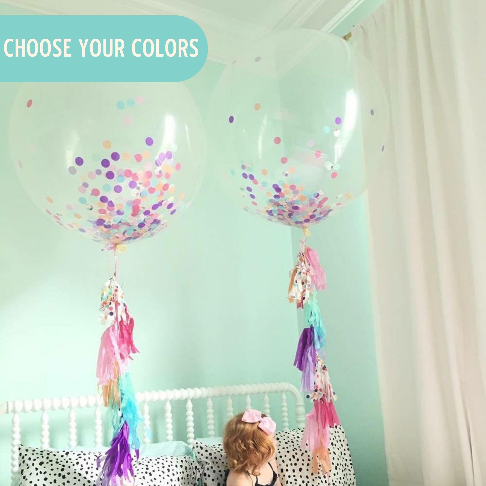 Jumbo Confetti Balloons Confetti Stuffed Balloons Jumbo Etsy