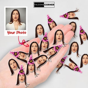 Birthday Face Confetti, Digital Funny 30th Birthday Custom for Women, Bachelorette Party Confetti Gift for Him