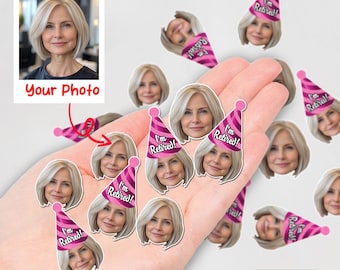 Personalized Retirement Face Confetti: Custom Party Decorations (Digital Download)