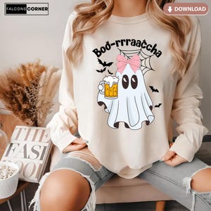 Boo rracha Ghost PNG, Funny Halloween, Mexican Costume, Comadre Crew Shirt, Spooky Season, TrikoTri Design Instant Download