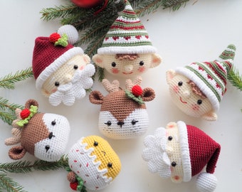 Crochet Christmas Ornaments set of 6,Crochet Christmas Mandalas Crochet Christmas,Christmas Decoration,Christmas Tree Decor,Christmas Gift