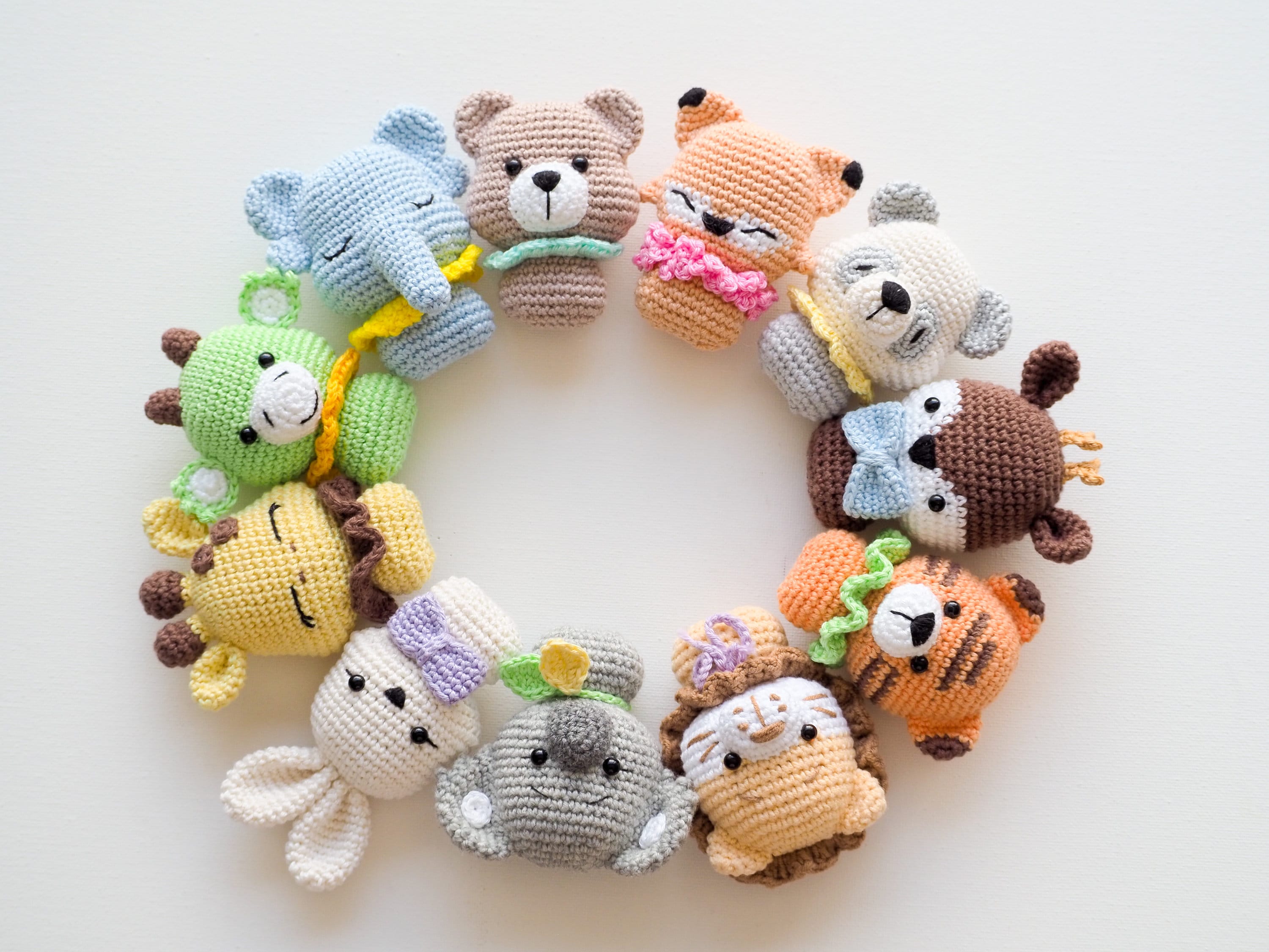 11+ Cute Crochet Plushies Toys & Games Baby Tiger Cute Crochet Plushie Miniature Stuffed Animal