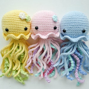 Crochet Jellyfish /Pattern/ PDF/English only/Amigurumi, Crochet Jellyfish, Jellyfish Toy, Newborn Toy, Plush Toy, Amigurumi image 3