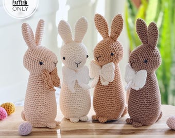 Häkelanleitung für Osterhasen, Schafe & Eier (PDF)