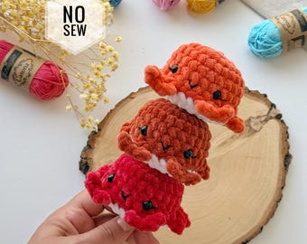 No Sew Crochet Mini Crab Pattern (PDF)