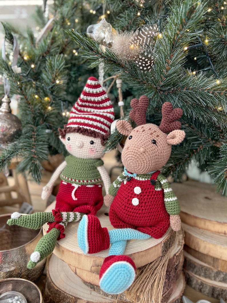 Crochet Christmas Elves Pattern, Christmas Doll (PDF) image 3