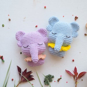 Crochet Mini Toys: elephant, tiger, panda, koala, lion and monkey /Pattern/PDF/English only/ Amigurumi, Baby Mobile Toy, Safari toys image 8