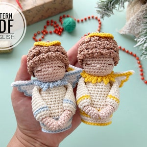 Crochet Christmas Angel Pattern: Amigurumi Christmas Ornament (PDF)