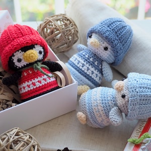 Crochet Christmas decoration: Rocking Horse, Reindeer, Penguin and Angel/Pattern/PDF/ English only/ Christmas ornaments, Christmas Amigurumi image 6