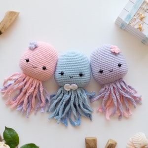 Crochet Octopus /Pattern/PDF/English only/ Amigurumi, Baby toy, Newborn toy, Baby shower, Octopus toy, Sea Animal, Plush Toy, Newborn Toy image 2