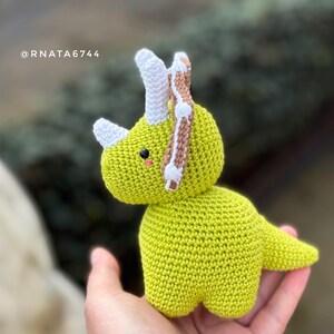Crochet Baby Dinosaurus: T-Rex, Triceratops, Brontosaurus, Stegosaurus Pattern (PDF) image 6