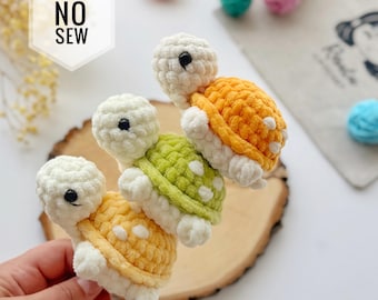 Crochet Turtle, Mini Turtle No-Sew Pattern (PDF)
