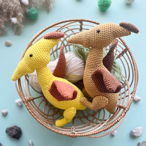 Crochet Dinosaurs: dilophosaurus, pterodactyl, ankylosaurs and triceratops/Pattern/PDF/ English only/ Amigurumi, Dinosaurs, Dinosaurs toys image 5