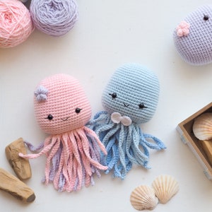 Crochet Octopus /Pattern/PDF/English only/ Amigurumi, Baby toy, Newborn toy, Baby shower, Octopus toy, Sea Animal, Plush Toy, Newborn Toy image 3
