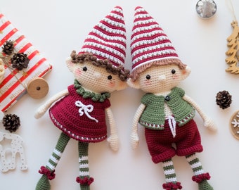 Crochet Christmas Elves /Pattern/PDF/English only/ Amigurumi, Christmas toy, Christmas Elf, Amigurumi, Christmas time, Christmas Advent