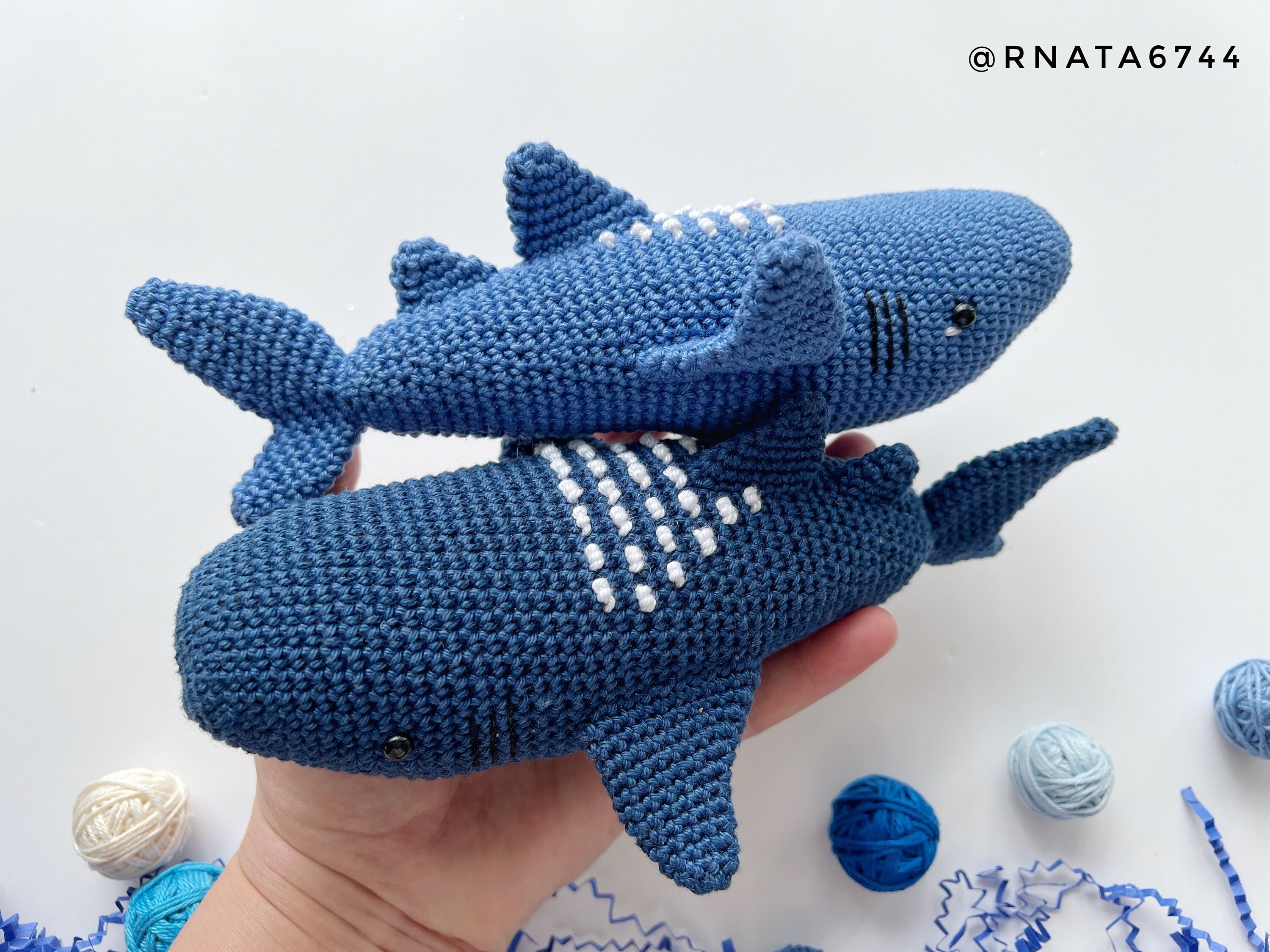 かぎ針編みの海の生き物パターン：あみぐるみオーシャントイ（PDF