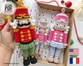 Crochet Christmas Nutcracker/Pattern, PDF, English, French, Spanish only/Christmas Gift, Christmas Toy, Nutcracker, Christmas Ornaments product logo
