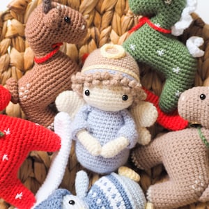 Crochet Christmas decoration: Rocking Horse, Reindeer, Penguin and Angel/Pattern/PDF/ English only/ Christmas ornaments, Christmas Amigurumi image 9