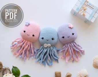 Crochet Octopus Pattern: Amigurumi Baby Toy (PDF)