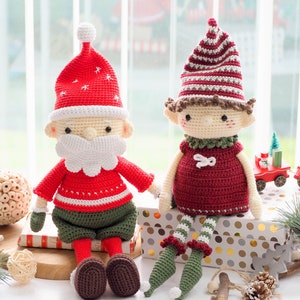 Crochet Christmas Elves Pattern, Christmas Doll (PDF) image 6