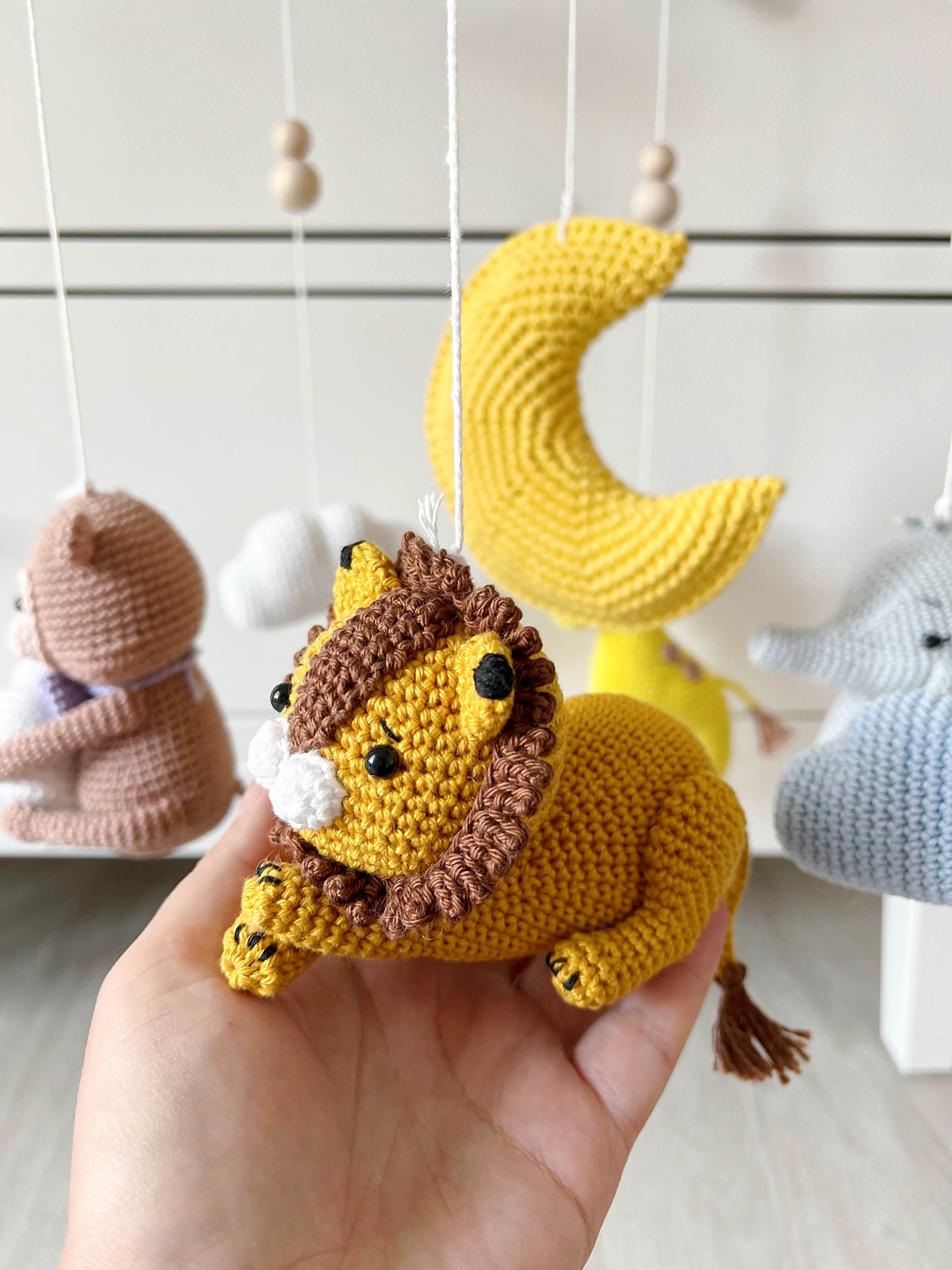 Animal Crochet Kit. Circulo Crochet Kit. Amigurumi Kit. Amigurumi Animals.  Crochet Gift. Lion, Koala, Bear, Monkey & Giraffe Baby Animals. 