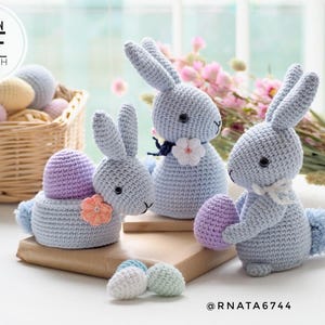 Häkelanleitung für Osterhasen, Osterspielzeuge (PDF-Häkelanleitung)