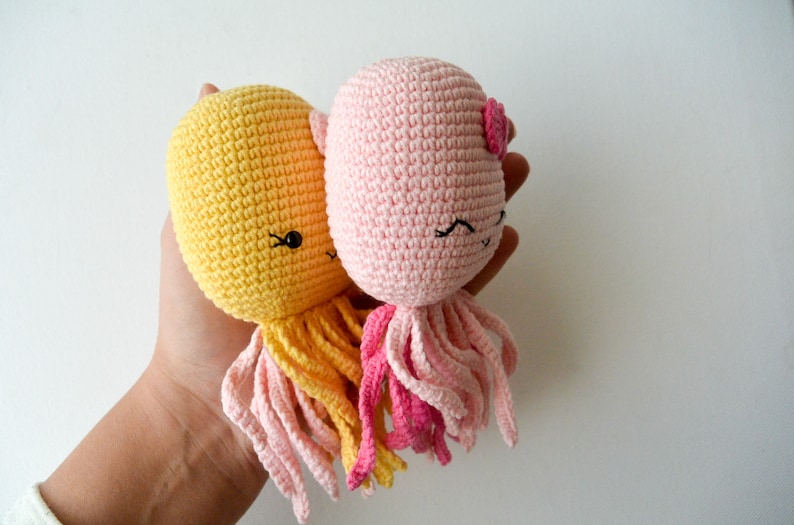 Crochet Octopus /Pattern/PDF/English only/ Amigurumi, Baby toy, Newborn toy, Baby shower, Octopus toy, Sea Animal, Plush Toy, Newborn Toy image 10