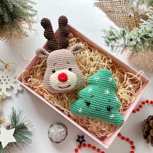 Crochet Christmas Ornaments: Elf, Christmas Tree, Santa and Reindeer /Pattern/PDF/English only/ Christmas gift, Christmas Decoration Toys image 6
