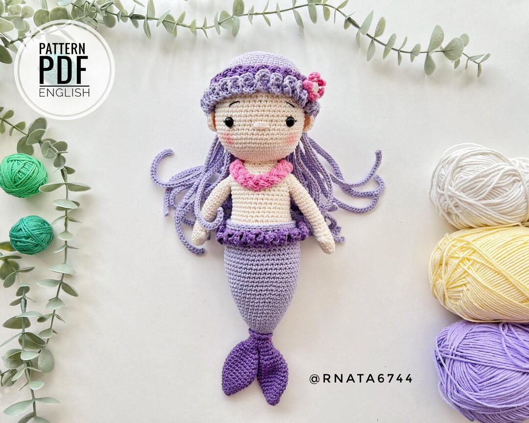 Crochet Mermaid /pattern, PDF, English Only/ Mermaid Doll - Etsy