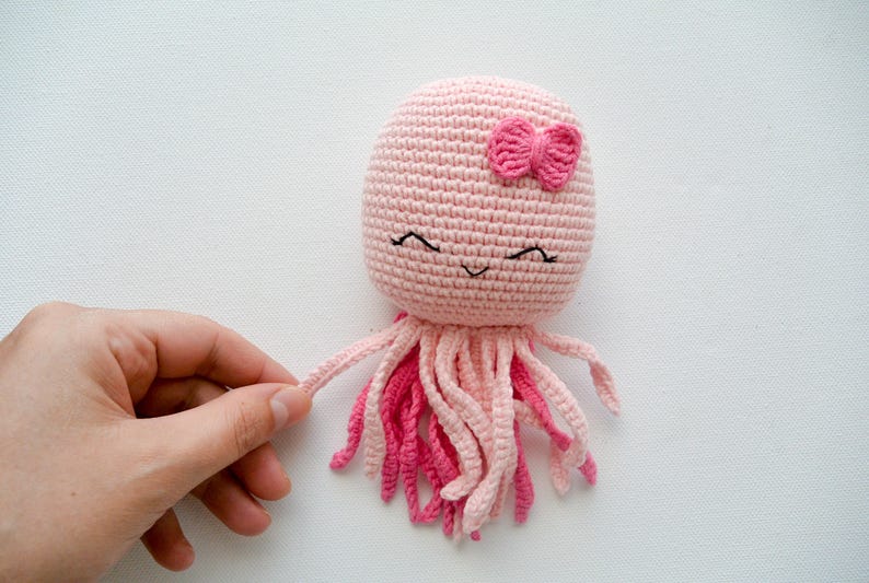 Crochet Octopus /Pattern/PDF/English only/ Amigurumi, Baby toy, Newborn toy, Baby shower, Octopus toy, Sea Animal, Plush Toy, Newborn Toy image 9