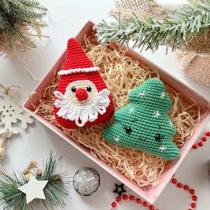 Crochet Christmas Ornaments: Elf, Christmas Tree, Santa and Reindeer /Pattern/PDF/English only/ Christmas gift, Christmas Decoration Toys image 8