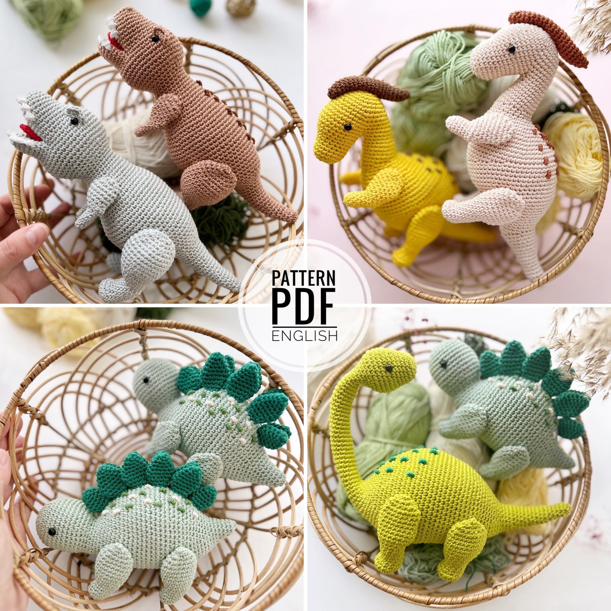 39 Stegosaurus Crochet Patterns: Unleash Your Creativity with Dinosaur Designs 29 Crochet Dinosaur Pattern: T-Rex