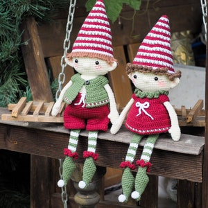 Crochet Christmas Elves Pattern, Christmas Doll (PDF) image 7