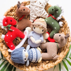 Crochet Christmas decoration: Rocking Horse, Reindeer, Penguin and Angel/Pattern/PDF/ English only/ Christmas ornaments, Christmas Amigurumi image 2