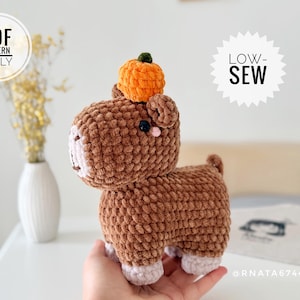 Crochet Capybara Pattern, Amigurumi Plush Toy (PDF) image 1