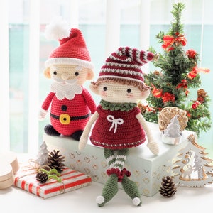 Crochet Christmas Elves Pattern, Christmas Doll (PDF) image 5