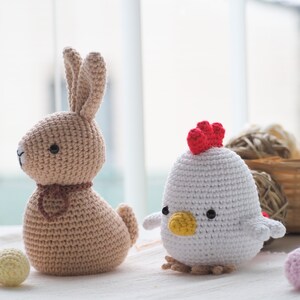 Crochet Easter Decoration: bunnies, sheep's, chick and eggs, Pattern, PDF, English, Easter toys, Amigurumi, Handmade, Easter ornaments image 5