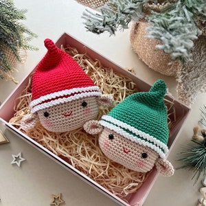 Crochet Christmas Ornaments: Elf, Christmas Tree, Santa and Reindeer /Pattern/PDF/English only/ Christmas gift, Christmas Decoration Toys image 9