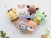 Crochet mini toys: giraffe, bunny, fox, dragon, reindeer and teddy, Pattern, PDF, Amigurumi, Baby mobile, Baby stroller, baby shower 